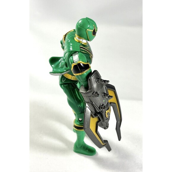 Green Power Ranger Action Figure Mystic Force Crystal 2005 BANDAI 5.5" - Picture 7 of 9